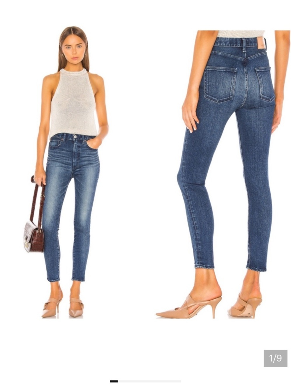 Moussy Vintage Willows Rebirth Skinny Jeans Blue size 30